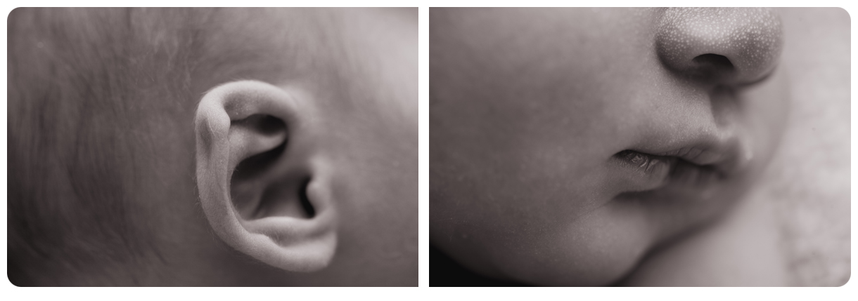 and Macros of course! Those close ups of the delicate details of your newborn; eyelashes, lips, flaky skin, tiny toes and crinkled ears.