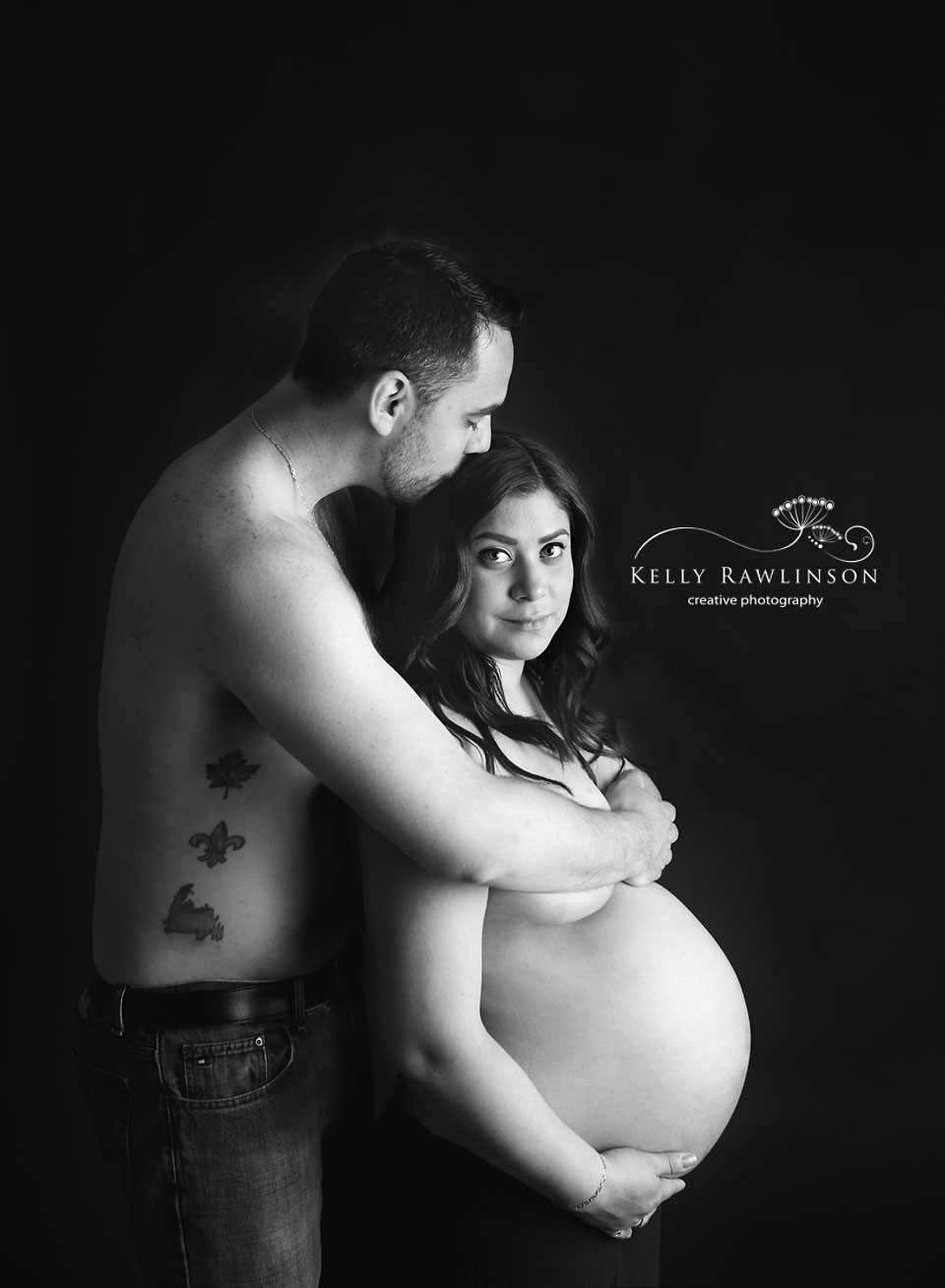 black and white artistic nude maternityy photos