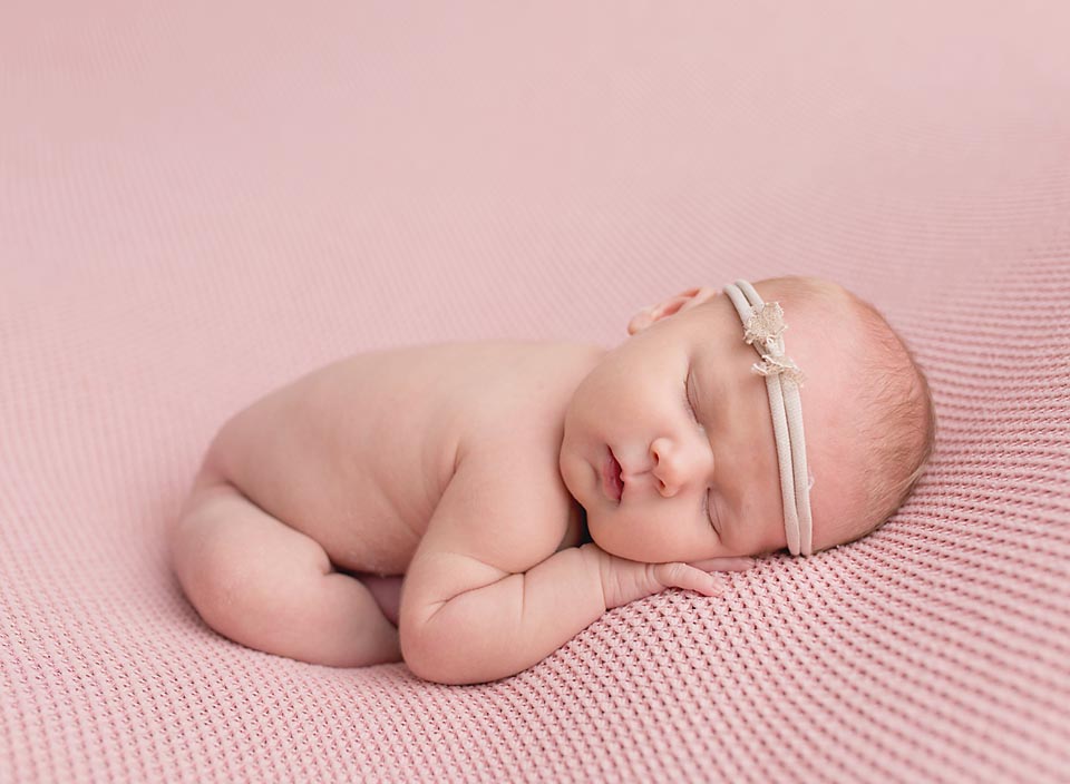 Brand new baby girl's first photos