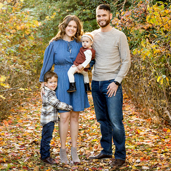 Family portrait taken near Newmarket Ontario