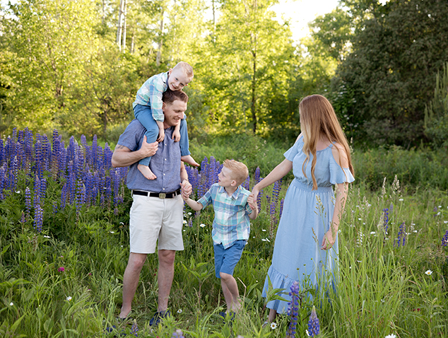 Summer evenings at the flower farm
