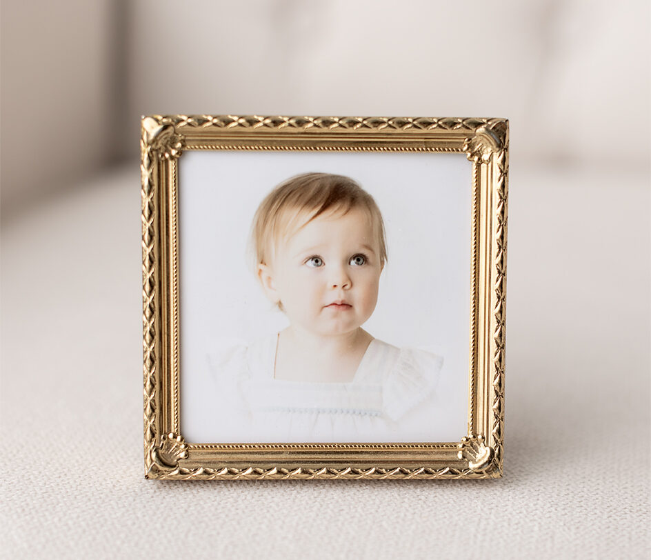 Small framed heirloom quality children's portrait